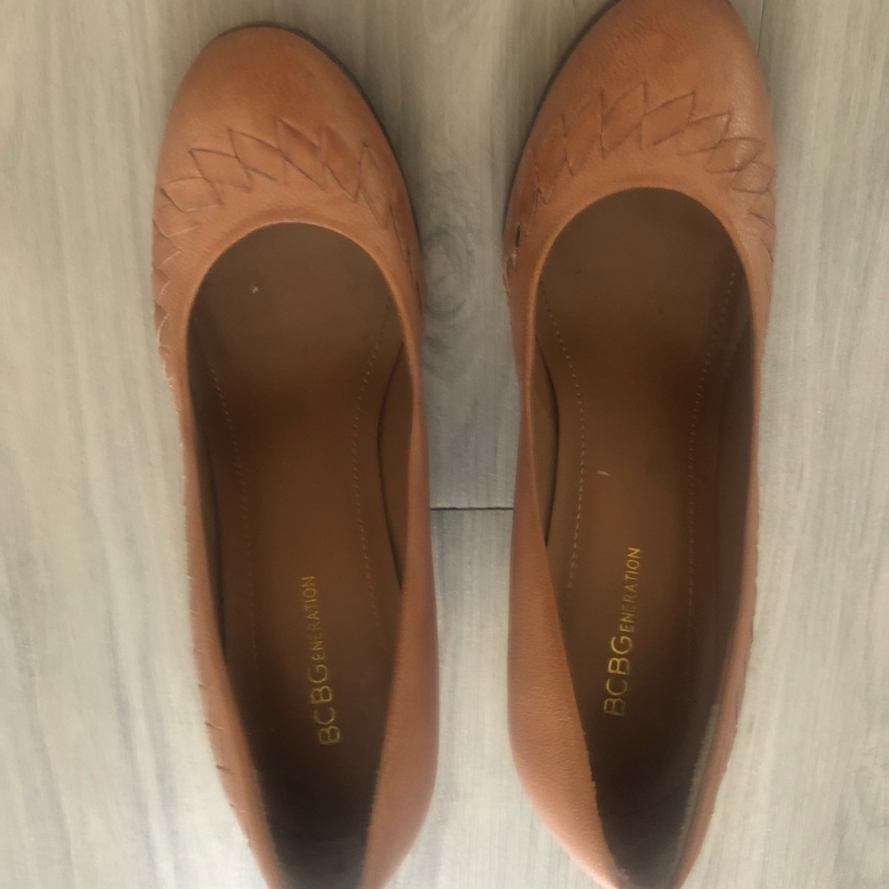 Leather western wedges from BCBG